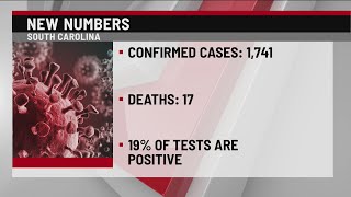 DHEC: Record 1,741 new cases of COVID-19, 17 more deaths reported in SC