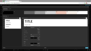 Site & Design Settings - Setup Colors & Type Styles