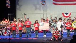 Wyatt's 2nd grade  patriotic program 2014 .