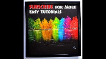 Easy Abstract Acrylic Painting Tutorial For Beginners | Fast Painting || Short Video