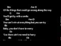 ERASERHEADS - WITH A SMILE (LIVE MUSIC)  lyrics w/ guitar chords