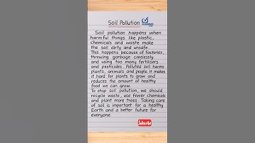 SOIL POLLUTION ESSAY ✍️ #shorts #soilpollution #handwriting