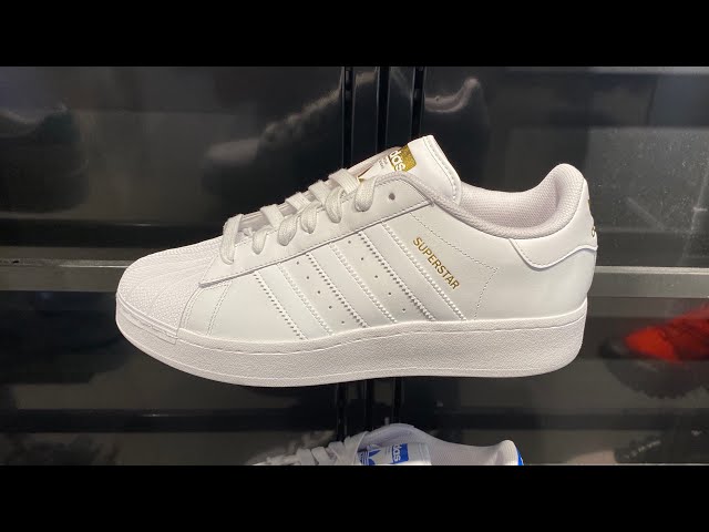 ★adidas★ Adista XLG White Gold Adidas Superstar XLG (Cloud White/Cloud White/Gold Metallic
