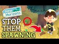Animal Crossing New Horizons: How To STOP TREE BRANCHES SPAWNING (ACNH Island Design Tips &amp; Tricks)