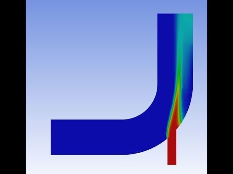 013- Heat Transfer in a Mixing Elbow by ANSYS R19.2 - YouTube