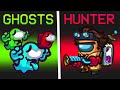 *NEW* GHOSTS vs HUNTER IMPOSTER ROLE in Among Us?! (Funny Mod)