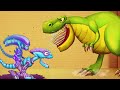 Dinosaur vs Aliens - ALL Grand Prix Weapons | Kick The Buddy Update 2020