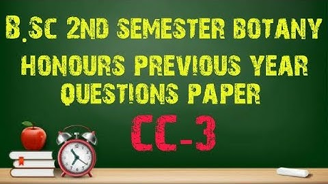 B.Sc 2nd semester botany honours previous year question paper #Calcutta #university #exm #1_2_learn