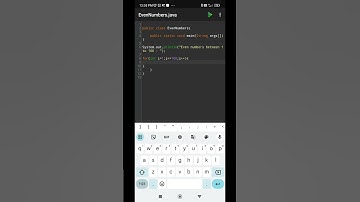 Even numbers | W.A.P to print a Even numbers using java | Java programming