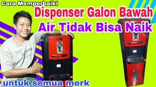 Dispenser Galon Bawah Air Tidak Naik. Begini Cara Memperbaiki itu