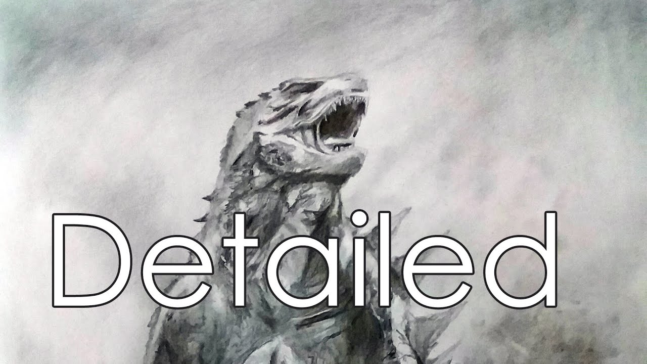 Drawing Godzilla in Detail [HD] | Godzilla: King of the Monsters (2019