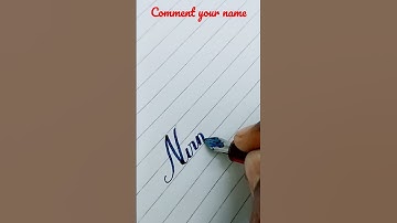 how to write in nirmala.cursive hand writing. simple handwriting. #shorts.