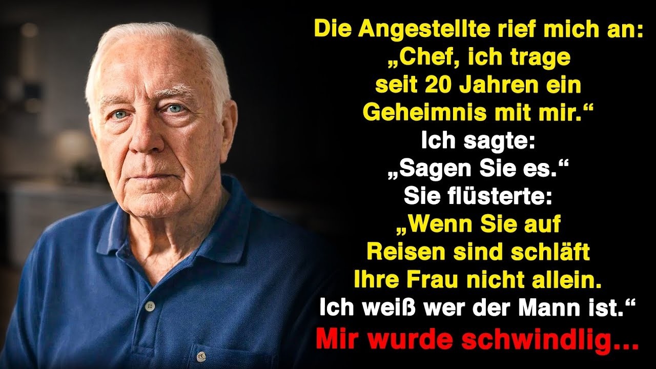 Es war ein ganz normaler Montag, als meine Haushälterin zitternd vor mir stand und sagte: „Wenn Sie auf Reisen sind, schläft Ihre Frau nicht allein.“ Ich lachte sie fast aus, bis sie den Namen...