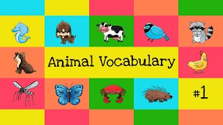 Picture Vocabulary | Animals #1 | ESL for Kids | 30 Words in 2 Minutes