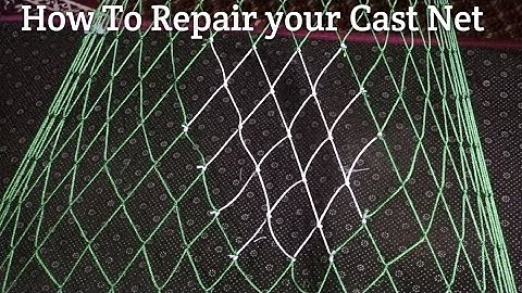 how to repair net | net mending | fish net repairing