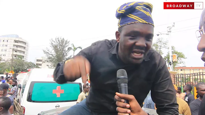 #ENDSARS: Yomi Fabiyi, Small Doctor, Seun Kuti, Vector And Others at the Friday Jumat Protest