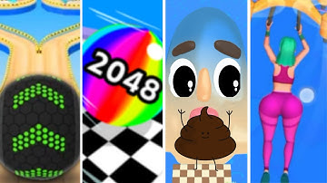 Going Balls vs  Ball Run 2048 vs Twerk Race 3D vs Sandwich Runner #121 I Mobile Game