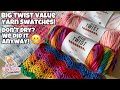 Crochet Swatches  BIG TWIST VALUE YARN - Wash & Dry Tested -  #joanns