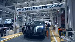 The Launching Ceremony Of Hongqi E-Hs9 Exporting To Europe