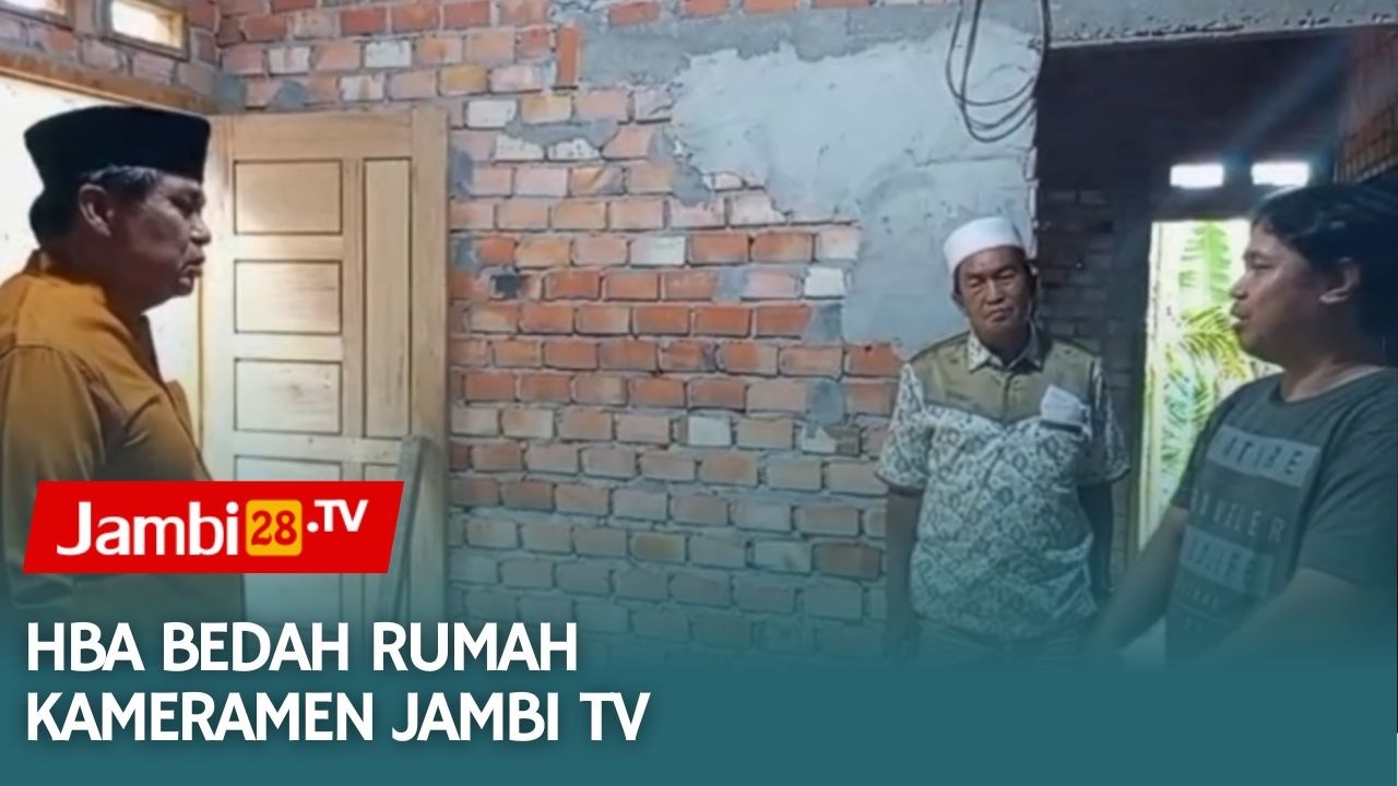 HBA Tinjau Progres Bedah Rumah Kameramen Jambi TV