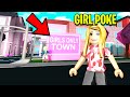 I Found A GIRLS ONLY TOWN.. So I Went UNDERCOVER! (Roblox)