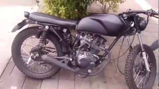 Sonido De Akt Nkd 125 Modificada A Cafe Racer Con Mofle De Kimoto Superbike