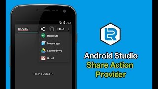 Android Studio - How to make Share Action Provider