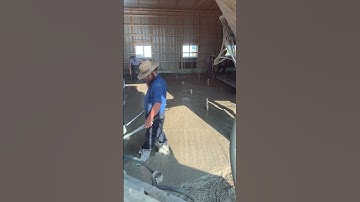 Amish shed floor part 2 #concrete #construction #shortsvideo #work #shortsfeed #shorts #short