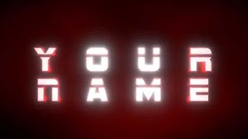 Blender Only Color Changing Intro Template