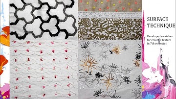 First portfolio by textile designer