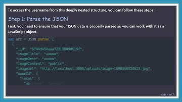 Accessing username in a Deep Nested Object Array