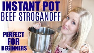 Easy Instant Pot Beef Stroganoff  Dump and Go Recipe  Perfect for Beginners (Slow Cooker TOO!)