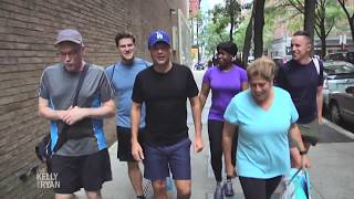 Ryan Works Out with The "Live" Staff