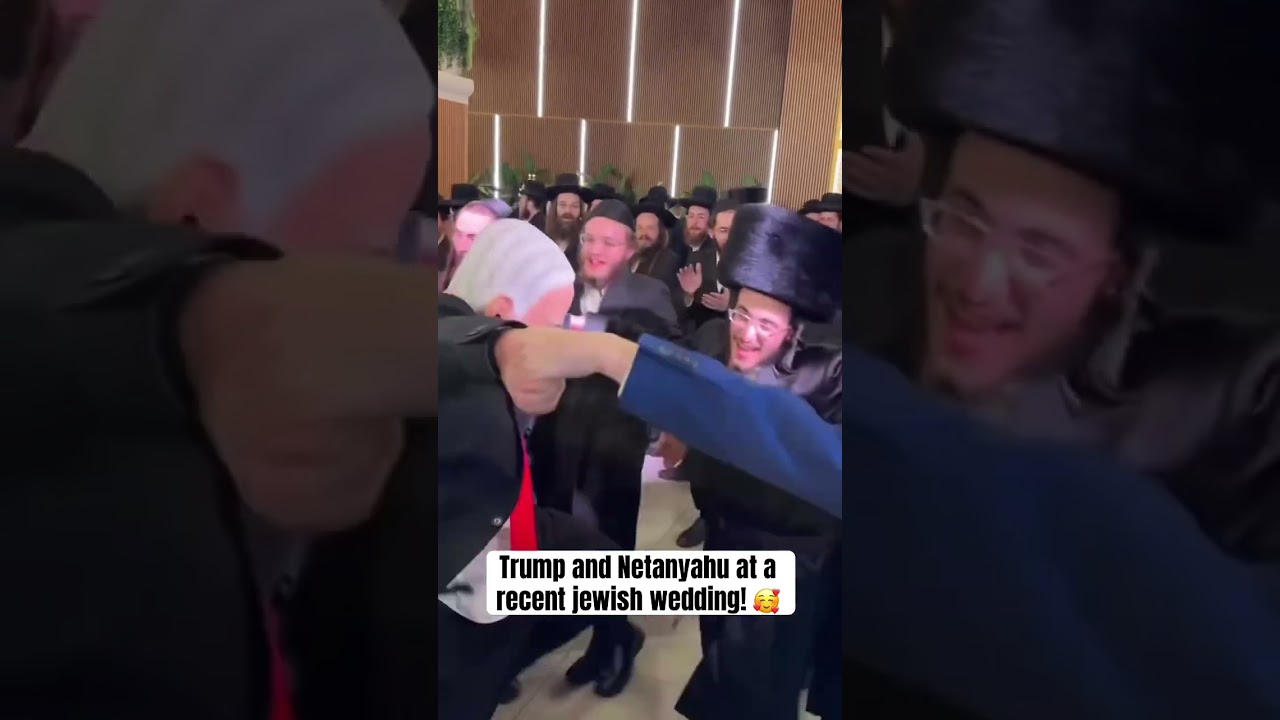 在 YouTube 上观看 Trump and Netanyahu at a recent jewish wedding! 🥰#shabbat #shalom
