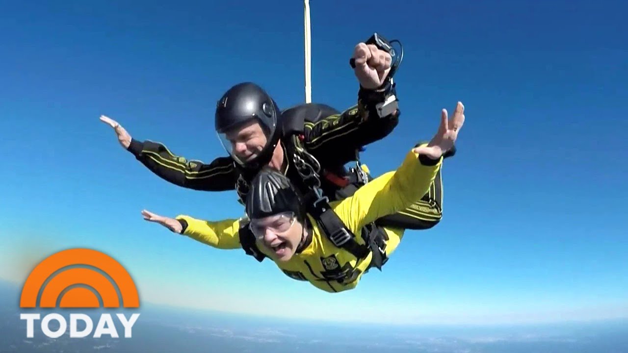 Jenna Bush Hager Skydived on Today in Honor of George H.W