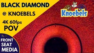 Black Diamond POV Knoebels Amusement Resort Roller Coaster Dark Ride 4K 60fps Front Seat On-Ride