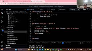 Push & Display - Stacks Using Linked Lists