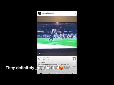 Saints get cheated by Rams on a bad call. Boosie had some words to say about refs 😂😡