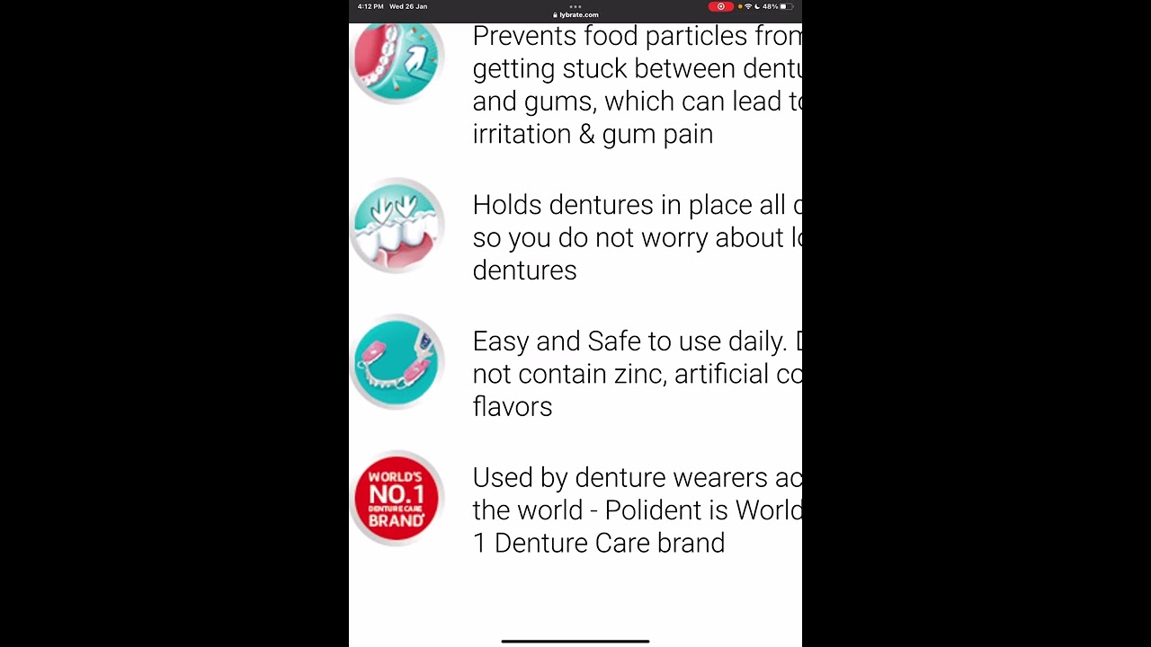 Polident denture fixative cream free / free sample / fancy lotus/