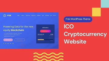 Cryptocurrency and ICO Landing Website | ITok WordPress Theme | Crypto Consultant Website