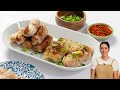Turkey Rice Paper Dumplings / 라이스페이퍼 만두 recipe by Nicole Leone / Pan Fried Crispy Dumplings