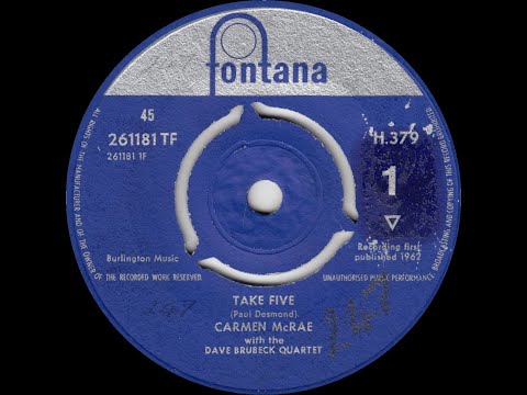 Carmen McRae With The Dave Brubeck Quartet - Take Five