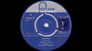Carmen McRae With The Dave Brubeck Quartet - Take Five