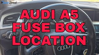 Audi A5 8T/8F 2008–2016 Fuse Box Location 👨‍🔧🚗