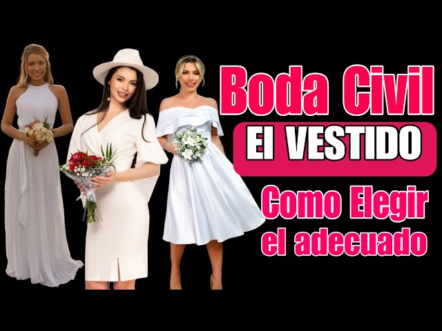 6 vestidos de novia elegantes para una boda por lo civil