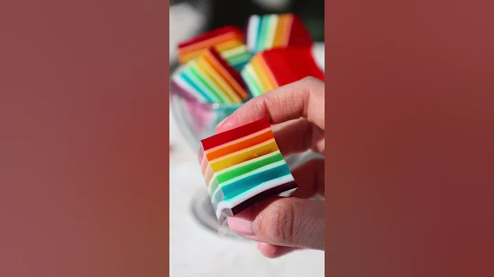 Rainbow Jello Cake