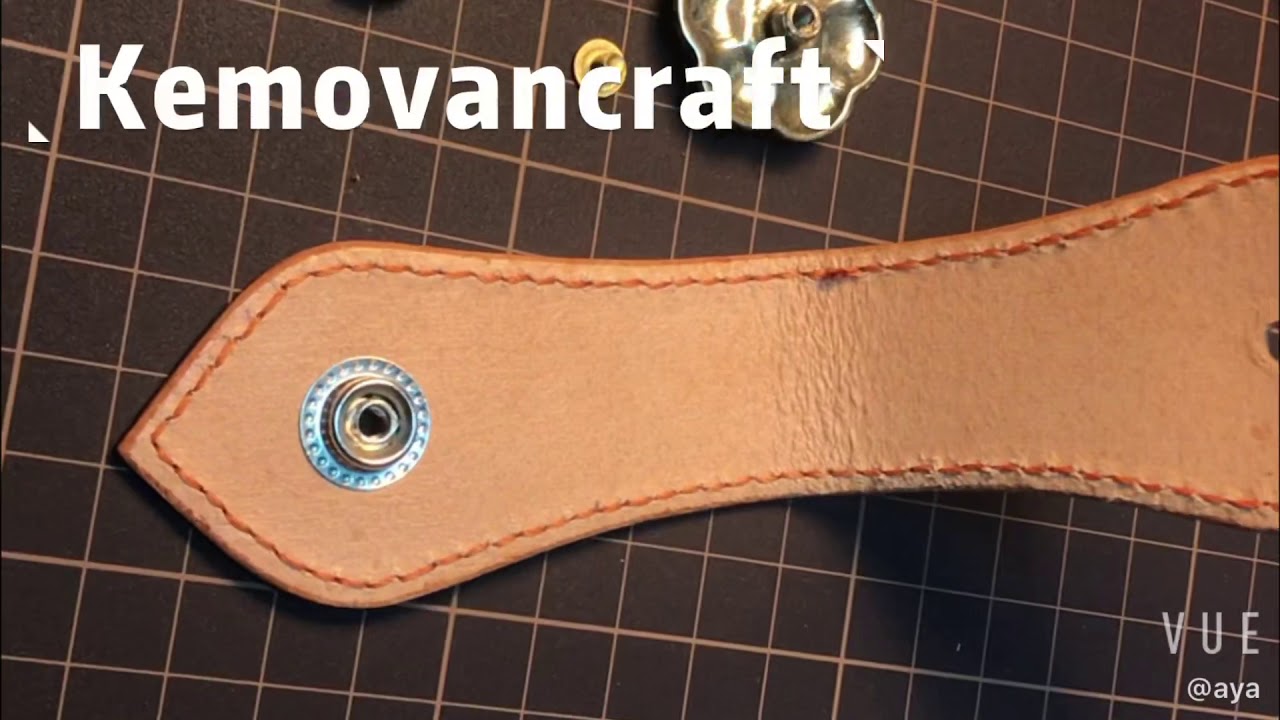 How to set concho on leather with snap fasteners YouTube