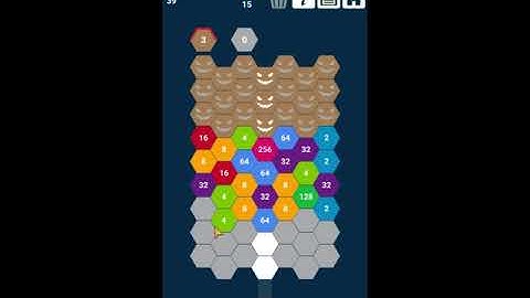 2048 Hexa Attack Puzzle: Shoot n Merge
