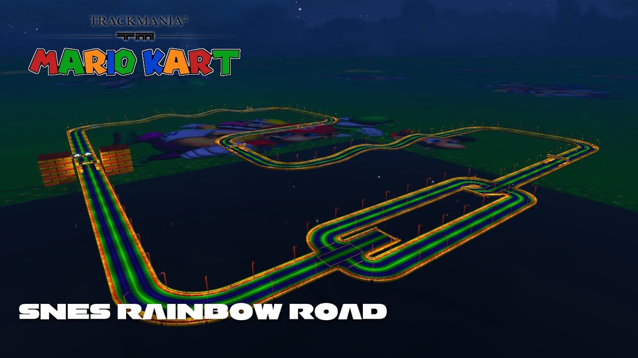 Mario Kart Double Dash Rainbow Road Map
