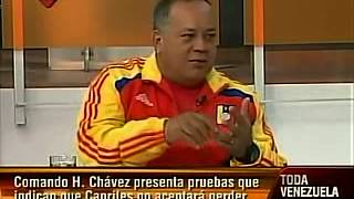 Entrevista A Diosdado Cabello En Dando Y Dando (2/2): Capriles Desconocerá Resultados